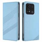 For itel A04 Embossed Multi-functional Wallet Retro Leather Phone Case(Light Blue) - 2