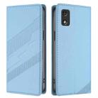 For itel A18 Embossed Multi-functional Wallet Retro Leather Phone Case(Light Blue) - 2