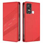 For itel S18 / Vision 5 Embossed Multi-functional Wallet Retro Leather Phone Case(Red) - 2
