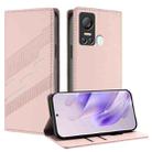 For itel S18 / Vision 5 Embossed Multi-functional Wallet Retro Leather Phone Case(Pink) - 1