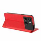 For itel P40 Embossed Multi-functional Wallet Retro Leather Phone Case(Red) - 3