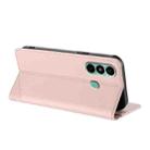 For itel P38 Pro Embossed Multi-functional Wallet Retro Leather Phone Case(Pink) - 3