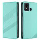 For itel A33 Plus Embossed Multi-functional Wallet Retro Leather Phone Case(Mint Green) - 2