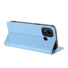 For itel A33 Plus Embossed Multi-functional Wallet Retro Leather Phone Case(Light Blue) - 3
