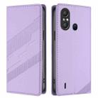 For itel A49 / A58 / A58 Pro Embossed Multi-functional Wallet Retro Leather Phone Case(Light Purple) - 2