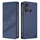 For itel A49 / A58 / A58 Pro Embossed Multi-functional Wallet Retro Leather Phone Case(Dark Blue) - 2