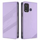 For itel P17 / P17 Pro / A27 Embossed Multi-functional Wallet Retro Leather Phone Case(Light Purple) - 2