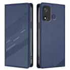 For itel P17 / P17 Pro / A27 Embossed Multi-functional Wallet Retro Leather Phone Case(Dark Blue) - 2