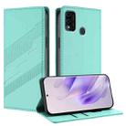For itel A48 Embossed Multi-functional Wallet Retro Leather Phone Case(Mint Green) - 1