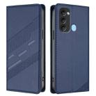For itel S17 / P38 / Vision 3 Embossed Multi-functional Wallet Retro Leather Phone Case(Dark Blue) - 2