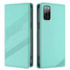For itel S16 / Vision 1 Pro Embossed Multi-functional Wallet Retro Leather Phone Case(Mint Green) - 2
