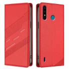 For itel A56 / A56 Pro Embossed Multi-functional Wallet Retro Leather Phone Case(Red) - 2