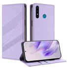 For itel A56 / A56 Pro Embossed Multi-functional Wallet Retro Leather Phone Case(Light Purple) - 1