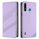 For itel A56 / A56 Pro Embossed Multi-functional Wallet Retro Leather Phone Case(Light Purple) - 2