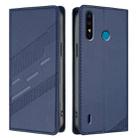 For itel A56 / A56 Pro Embossed Multi-functional Wallet Retro Leather Phone Case(Dark Blue) - 2