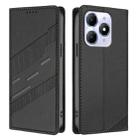For itel A90 Embossed Multi-functional Wallet Retro Leather Phone Case(Black) - 2