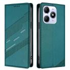 For itel A90 Embossed Multi-functional Wallet Retro Leather Phone Case(Dark Green) - 2
