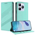 For itel A90 Embossed Multi-functional Wallet Retro Leather Phone Case(Mint Green) - 1