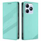 For itel A90 Embossed Multi-functional Wallet Retro Leather Phone Case(Mint Green) - 2