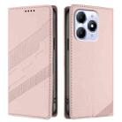 For itel A90 Embossed Multi-functional Wallet Retro Leather Phone Case(Pink) - 2