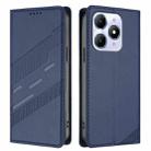 For itel A90 Embossed Multi-functional Wallet Retro Leather Phone Case(Dark Blue) - 2