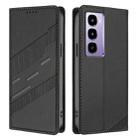 For itel City 100 Embossed Multi-functional Wallet Retro Leather Phone Case(Black) - 2
