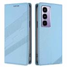For itel City 100 Embossed Multi-functional Wallet Retro Leather Phone Case(Light Blue) - 2