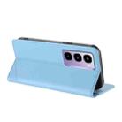 For itel City 100 Embossed Multi-functional Wallet Retro Leather Phone Case(Light Blue) - 3