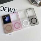 For Samsung Galaxy Z Flip6 5G Skin Feel PC MagSafe Magnetic Folding Phone Case(Pink) - 2