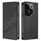 For Tecno Camon 20 Premier Embossed Multi-functional Wallet Retro Leather Phone Case(Black) - 2
