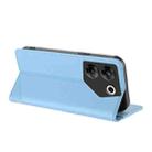 For Tecno Camon 20 Pro 5G Embossed Multi-functional Wallet Retro Leather Phone Case(Light Blue) - 3