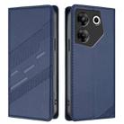 For Tecno Camon 20 Pro 5G Embossed Multi-functional Wallet Retro Leather Phone Case(Dark Blue) - 2