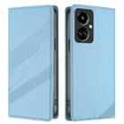 For Tecno Camon 19 / 19 Pro 5G Embossed Multi-functional Wallet Retro Leather Phone Case(Light Blue) - 2