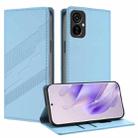 For Tecno Camon 19 Neo Embossed Multi-functional Wallet Retro Leather Phone Case(Light Blue) - 1