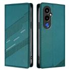 For Tecno Pova 4 Pro Embossed Multi-functional Wallet Retro Leather Phone Case(Dark Green) - 2