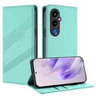 For Tecno Pova 4 Pro Embossed Multi-functional Wallet Retro Leather Phone Case(Mint Green) - 1