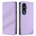 For Tecno Pova 4 Pro Embossed Multi-functional Wallet Retro Leather Phone Case(Light Purple) - 2
