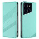 For Tecno Pova 5 Embossed Multi-functional Wallet Retro Leather Phone Case(Mint Green) - 2