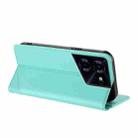 For Tecno Pova 5 Embossed Multi-functional Wallet Retro Leather Phone Case(Mint Green) - 3