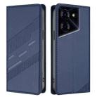 For Tecno Pova 5 Embossed Multi-functional Wallet Retro Leather Phone Case(Dark Blue) - 2