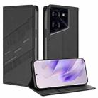 For Tecno Pova 5 Pro Embossed Multi-functional Wallet Retro Leather Phone Case(Black) - 1