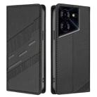 For Tecno Pova 5 Pro Embossed Multi-functional Wallet Retro Leather Phone Case(Black) - 2