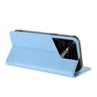 For Tecno Pova Neo 3 Embossed Multi-functional Wallet Retro Leather Phone Case(Light Blue) - 3