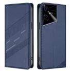 For Tecno Pova Neo 3 Embossed Multi-functional Wallet Retro Leather Phone Case(Dark Blue) - 2