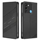 For Tecno Spark 9 / 8C Embossed Multi-functional Wallet Retro Leather Phone Case(Black) - 2