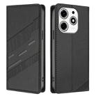 For Tecno Spark 10 Pro Magic Embossed Multi-functional Wallet Retro Leather Phone Case(Black) - 2