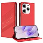For Tecno Spark 10 Pro Magic Embossed Multi-functional Wallet Retro Leather Phone Case(Red) - 1