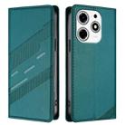 For Tecno Spark 10 Pro Magic Embossed Multi-functional Wallet Retro Leather Phone Case(Dark Green) - 2