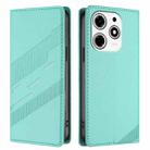 For Tecno Spark 10 Pro Magic Embossed Multi-functional Wallet Retro Leather Phone Case(Mint Green) - 2