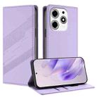 For Tecno Spark 10 Pro Magic Embossed Multi-functional Wallet Retro Leather Phone Case(Light Purple) - 1